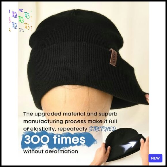 Thick Knitted Cuffed Beanie Unisex Winter Hat Skull Cap Classic - Picture 4 of 8